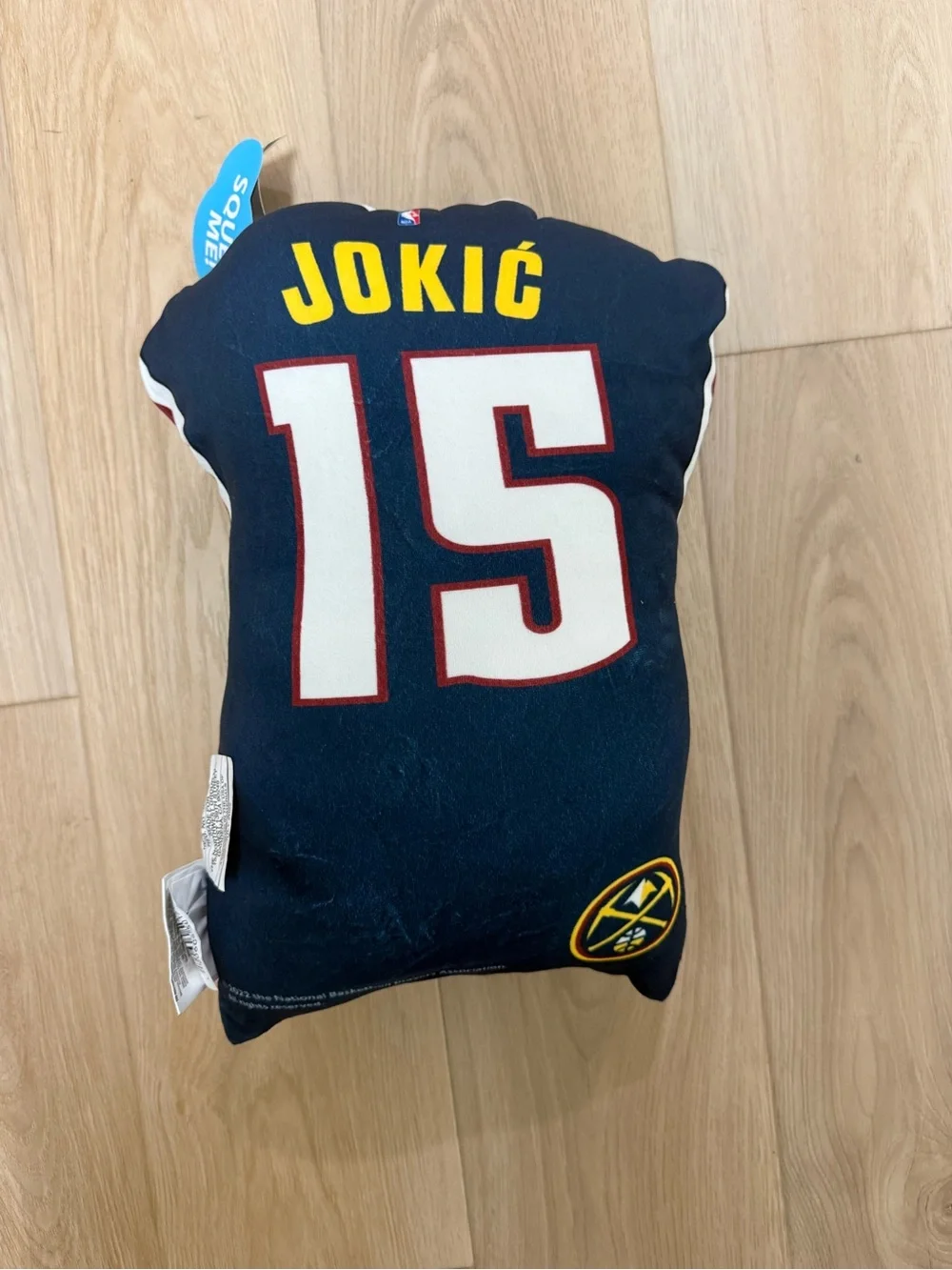 Denver Nuggets Nikola Jokić #15 Travel Cloud Pillow Northwest NWT